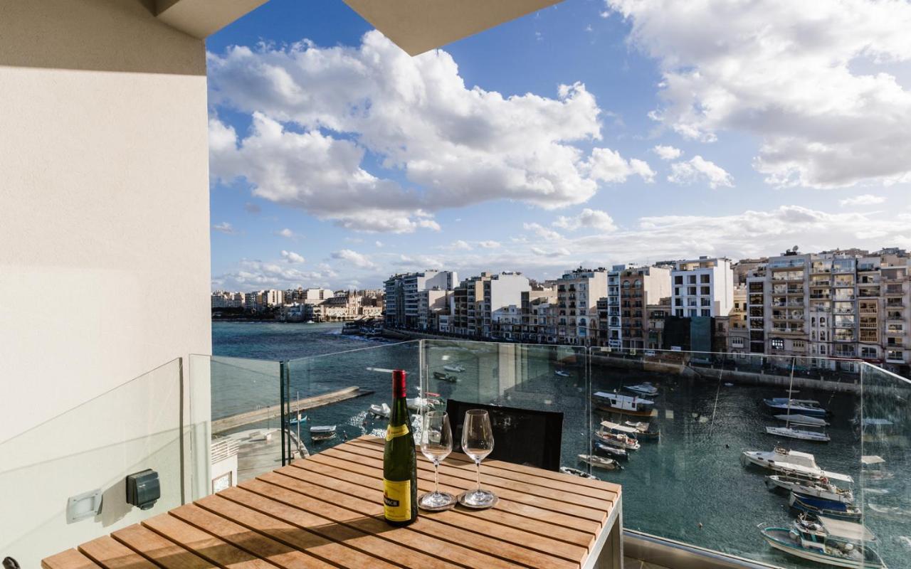 Splendid Seaside Retreat On Spinola Bay Leilighet Saint Julian's Eksteriør bilde