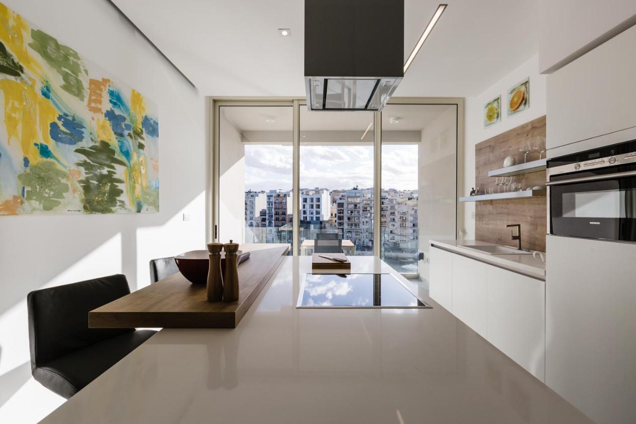 Splendid Seaside Retreat On Spinola Bay Leilighet Saint Julian's Eksteriør bilde