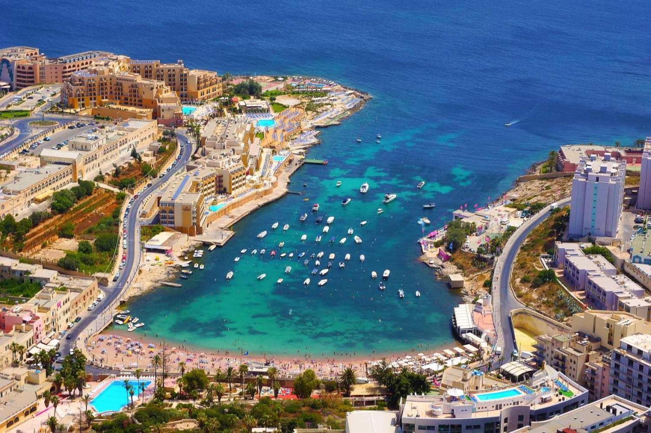 Splendid Seaside Retreat On Spinola Bay Leilighet Saint Julian's Eksteriør bilde
