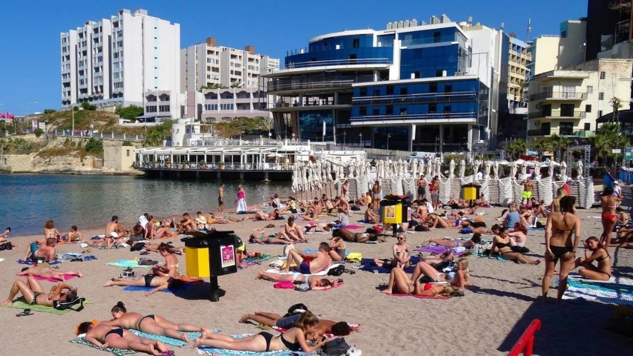 Splendid Seaside Retreat On Spinola Bay Leilighet Saint Julian's Eksteriør bilde