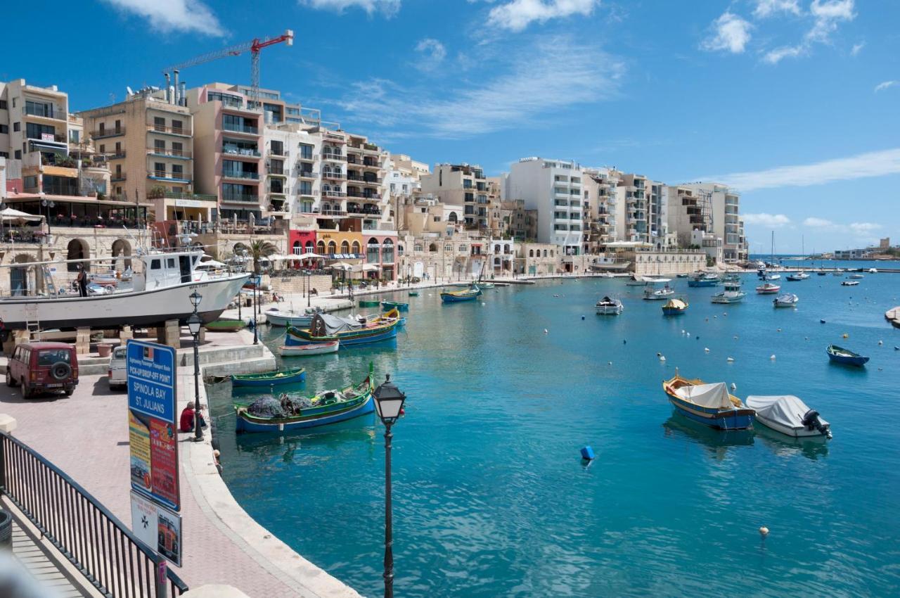 Splendid Seaside Retreat On Spinola Bay Leilighet Saint Julian's Eksteriør bilde